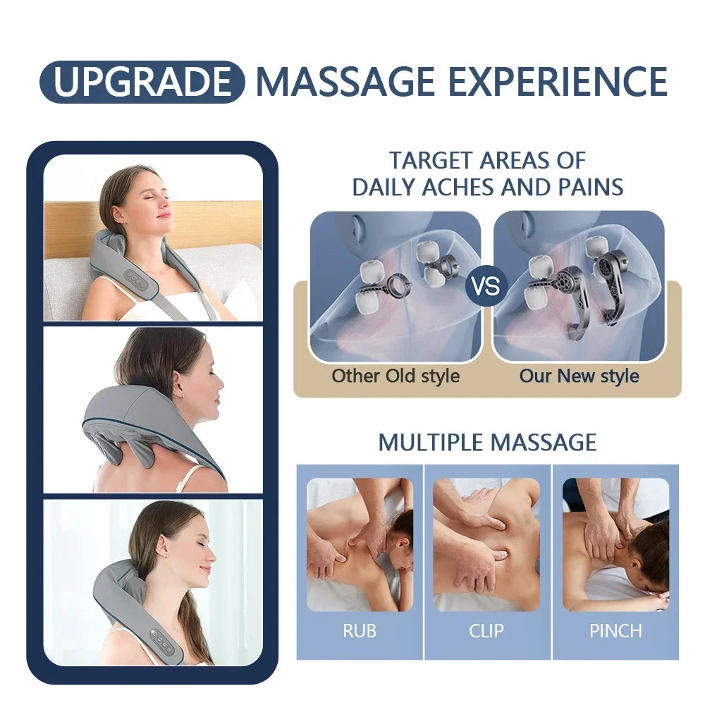 Wireless Neck Back Shoulder Massager