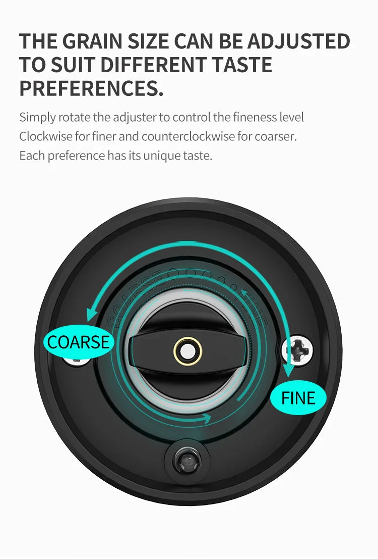 PureMama Spice: Electric Salt & Pepper Grinder – Adjustable, Refillable, Battery-Powered Kitchen Ease for Moms!