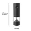 PureMama Spice: Electric Salt & Pepper Grinder – Adjustable, Refillable, Battery-Powered Kitchen Ease for Moms!